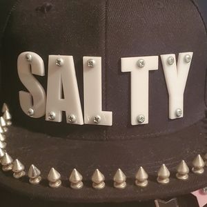 Salty studded AC snapback
